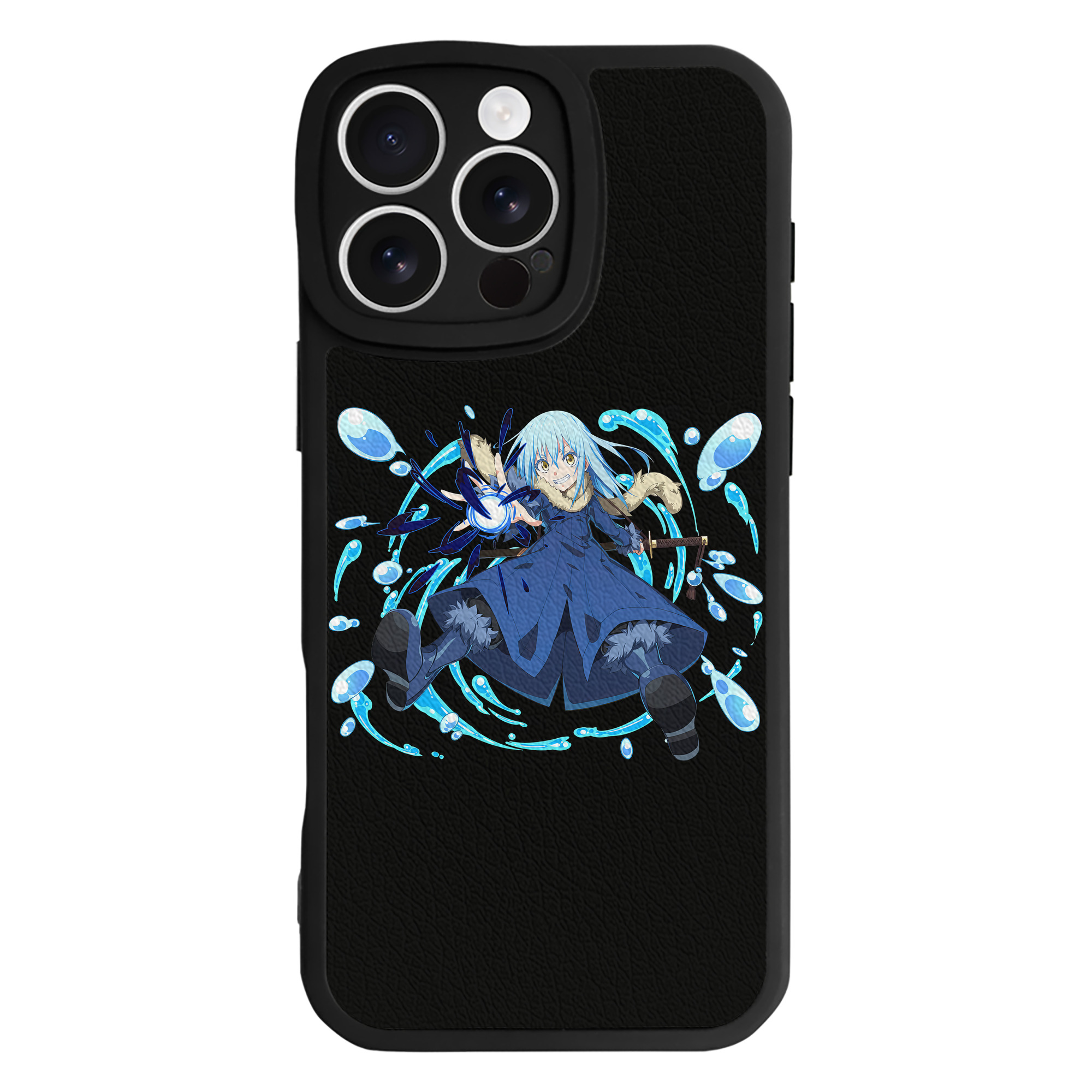 （画像用） 転スラ Regarding Reincarnated to Slime 【iPhone 16シリーズ対応】シリコンスマホケース（レザー調） 材質：シリコン